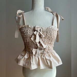 En Saison Coquette Top Bows Sz Small